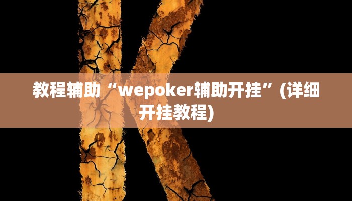 教程辅助“wepoker辅助开挂”(详细开挂教程) 教程辅助“wepoker辅助开挂”(详细开挂教程)