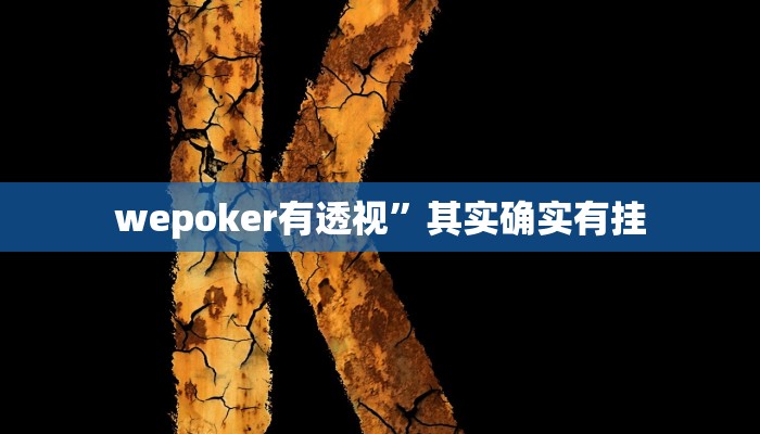 必看教程“德州wepoker作弊透视开挂辅助挂”(详细开挂教程) 必看教程“德州wepoker作弊透视开挂辅助挂”(详细开挂教程)