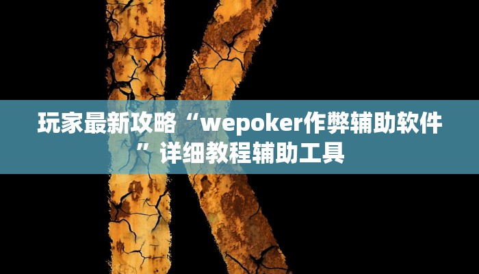 玩家最新攻略“wepoker作弊辅助软件”详细教程辅助工具 玩家最新攻略“wepoker作弊辅助软件”详细教程辅助工具